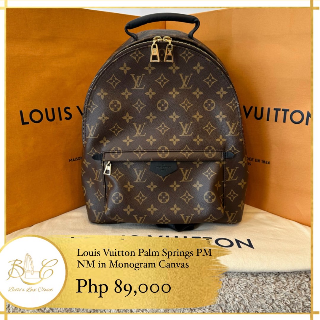 Authentic Louis Vuitton Monogram Palm Springs Backpack MM M41561