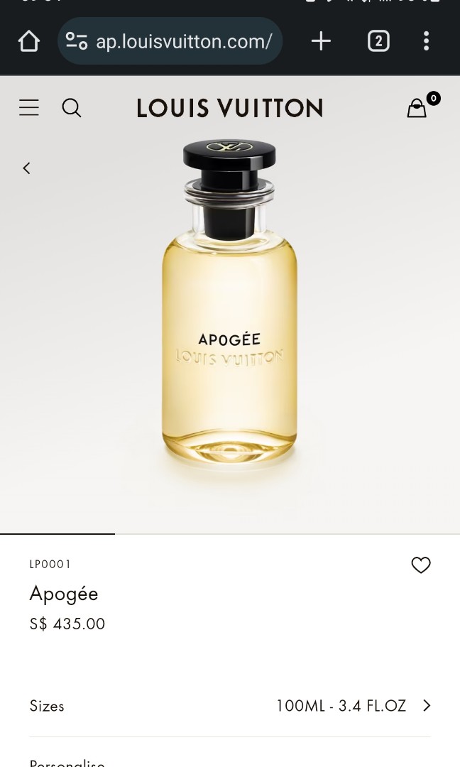 Colonia Imitación LOUIS VUITTON - APOGEE Mujer | Perfumes Precios Tamaño  100 ml