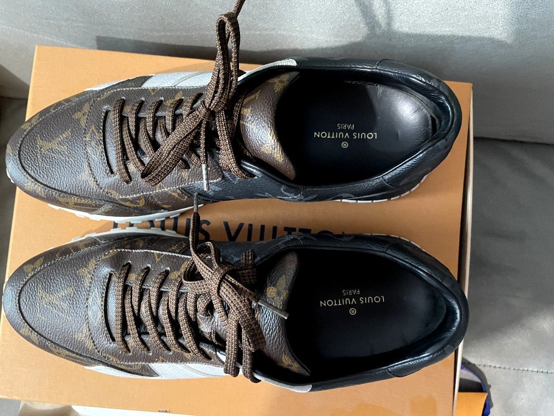 Louis Vuitton Suede Calfskin Run Away Sneakers In Dubai - Master Copy Dubai