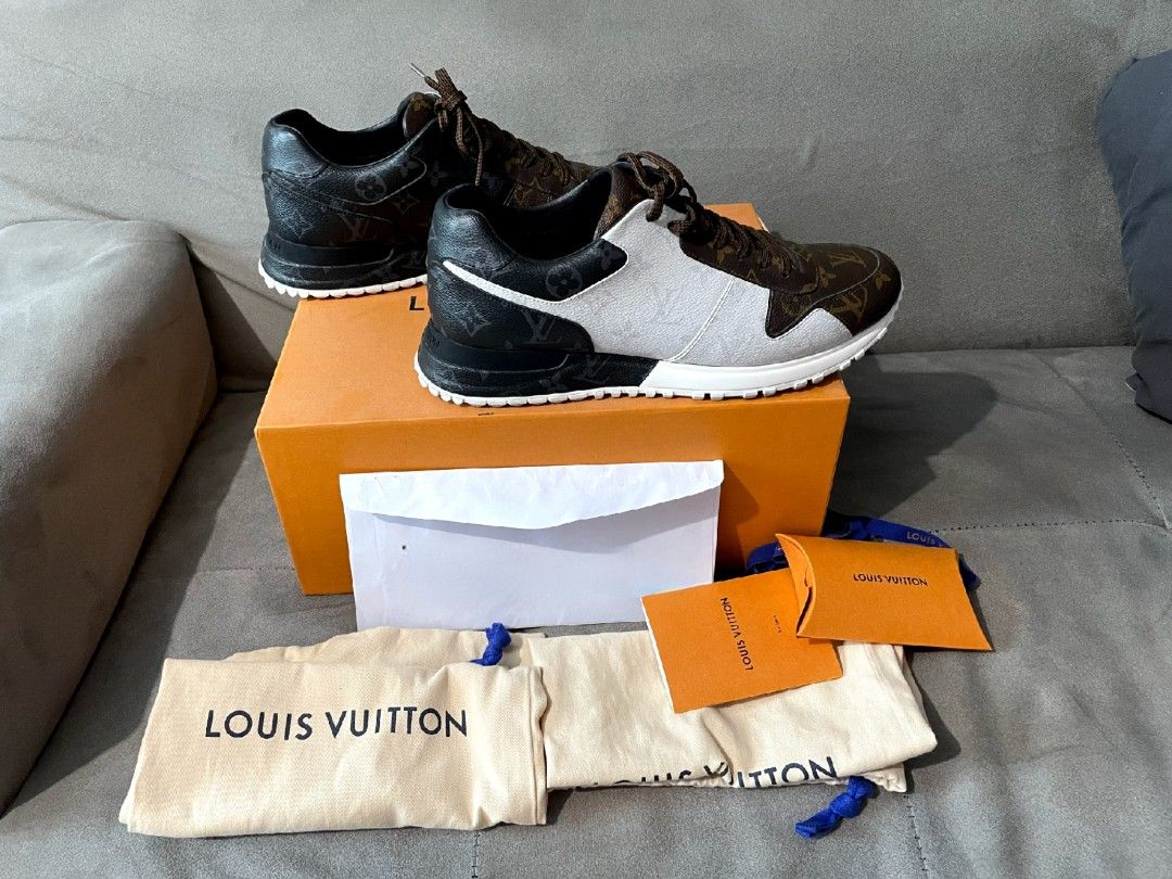 Louis Vuitton Suede Calfskin Run Away Sneakers In Dubai - Master Copy Dubai