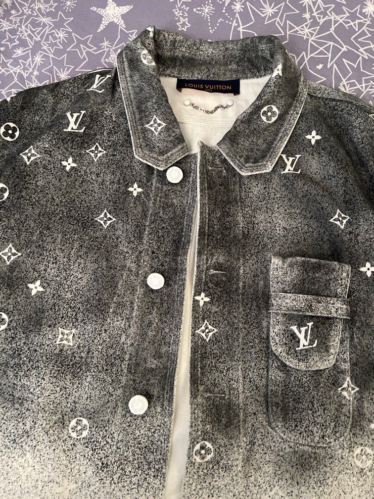 Louis Vuitton Monogram Denim Jacket Taupe