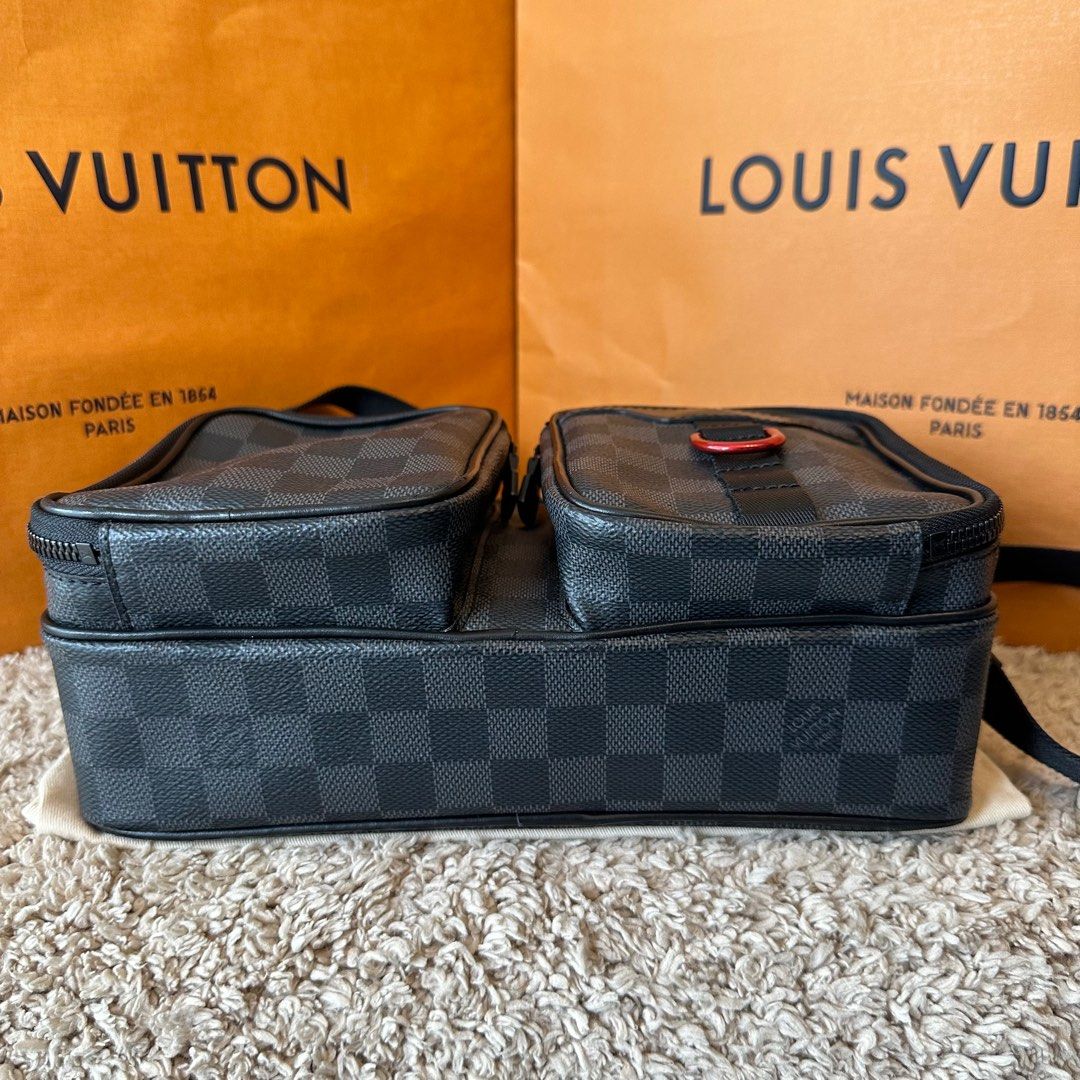 Louis Vuitton Trio Messenger Damier Graphite Men's Bag Auction