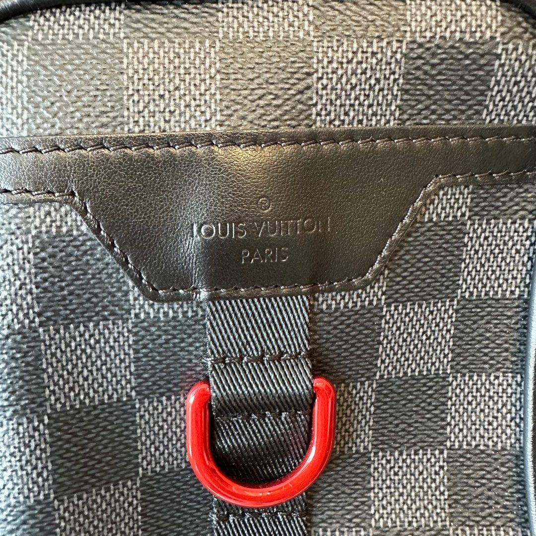 Sold at Auction: LV LOUIS VUITTON Utility Damier Graphite Backpack