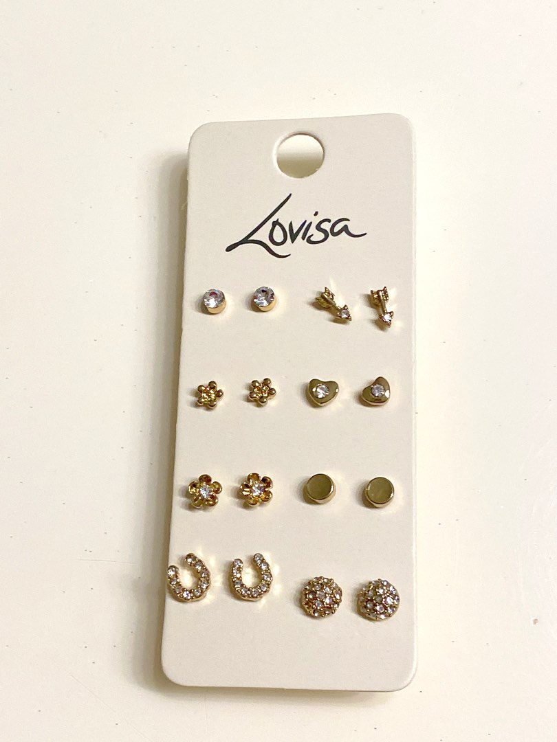 Lovisa Earrings Set of 8, Women's Fashion, Jewelry & Organisers