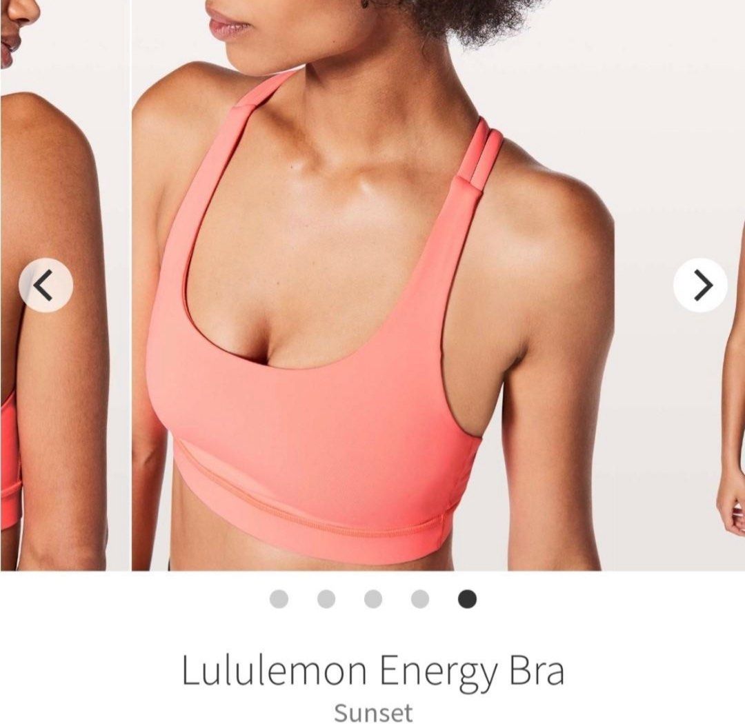 Lululemon Energy Bra size 4, Women's Fashion, Activewear on Carousell