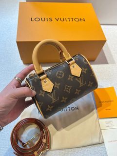 LV Louis Vuitton speedy nano mini pillow bag LV nano old flower pillow bag 😘😘😘😘