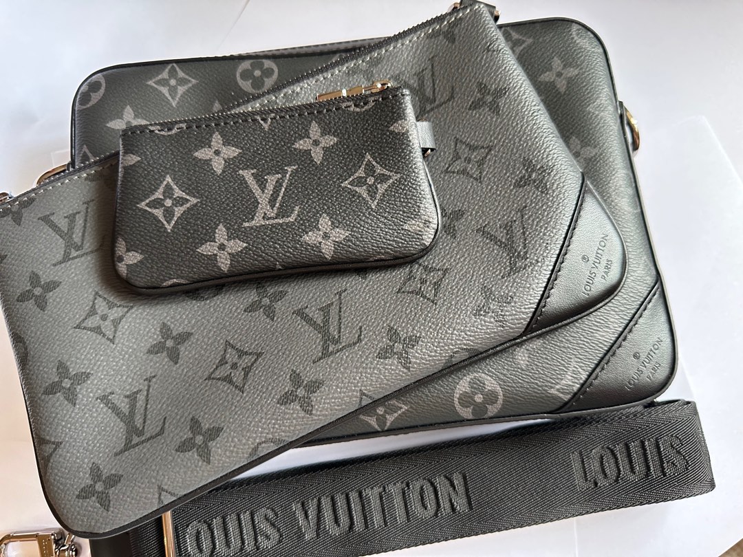 Louis Vuitton trio pouch (new), Luxury, Bags & Wallets on Carousell