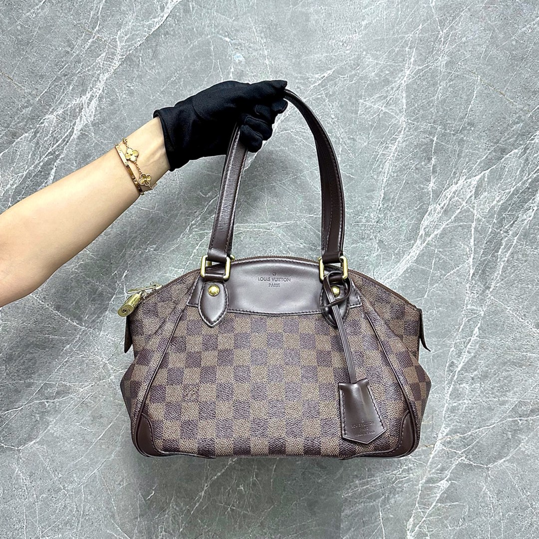 Authentic Louis Vuitton Damier Verona PM Shoulder Boston Bag