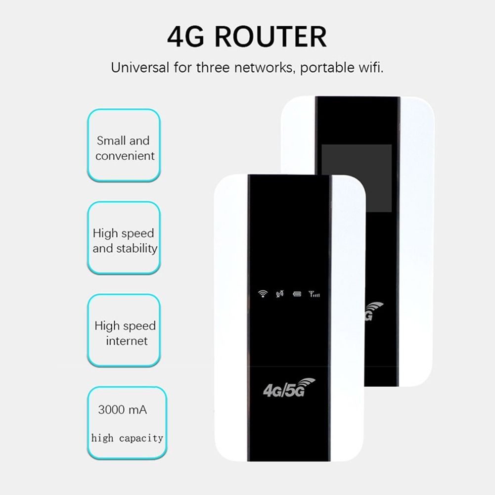 M10 Modem 4G Wireless WiFi Router 150Mbps Mobile Hotspot 3000mAh LCD ...
