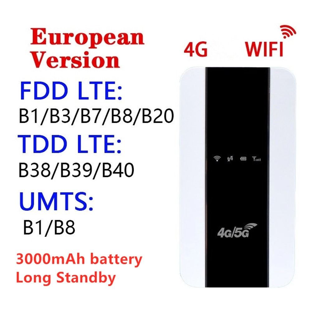 M10 Modem 4G Wireless WiFi Router 150Mbps Mobile Hotspot 3000mAh LCD ...
