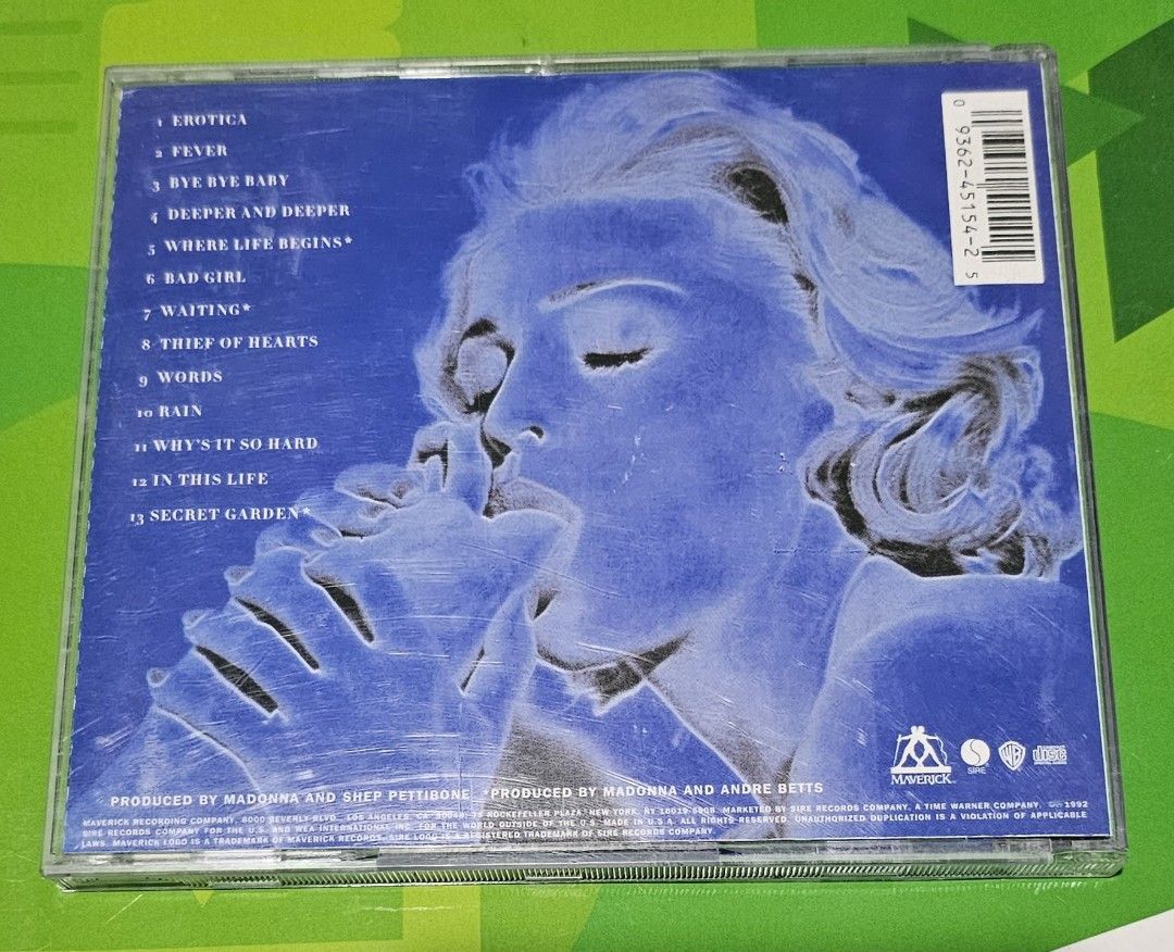 Madonna Erotica CD NM, Hobbies & Toys, Music & Media, CDs & DVDs on