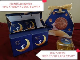 MANY DESIGNS🥮 Mooncake Gift Box Individual Box Gifting for Homemade Mooncakes 50g 100g Cavity Sticker Seal