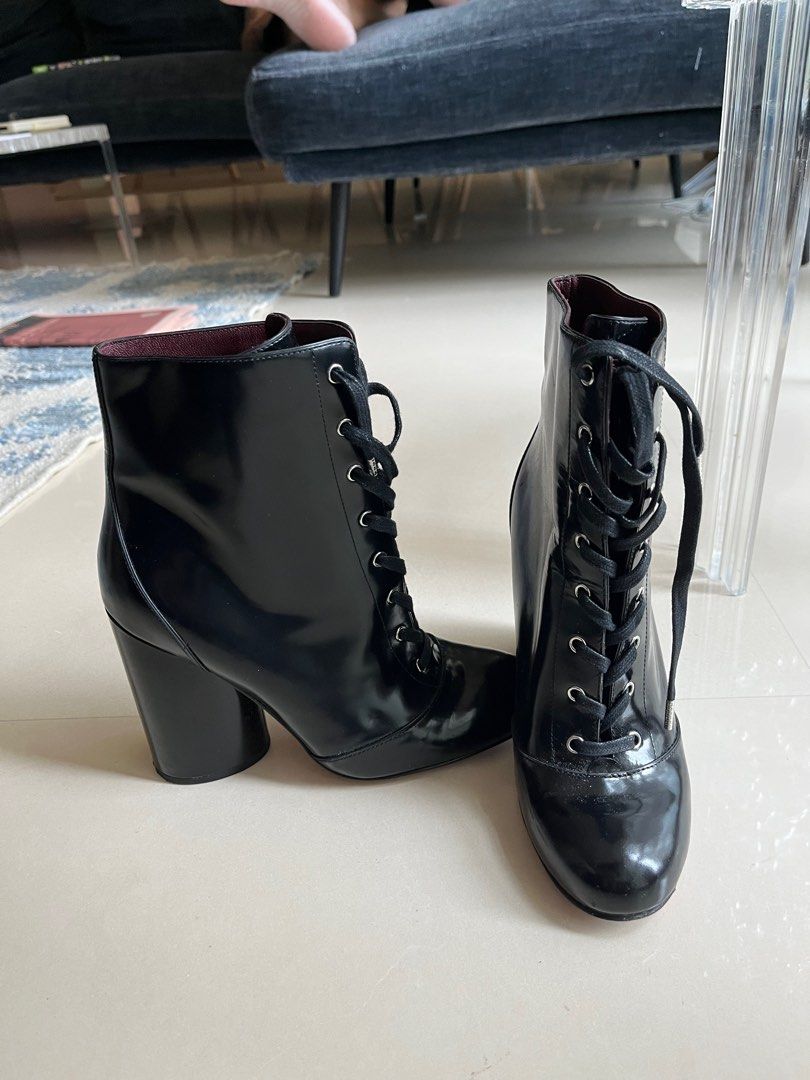 Marc jacobs patent clearance leather ankle boots