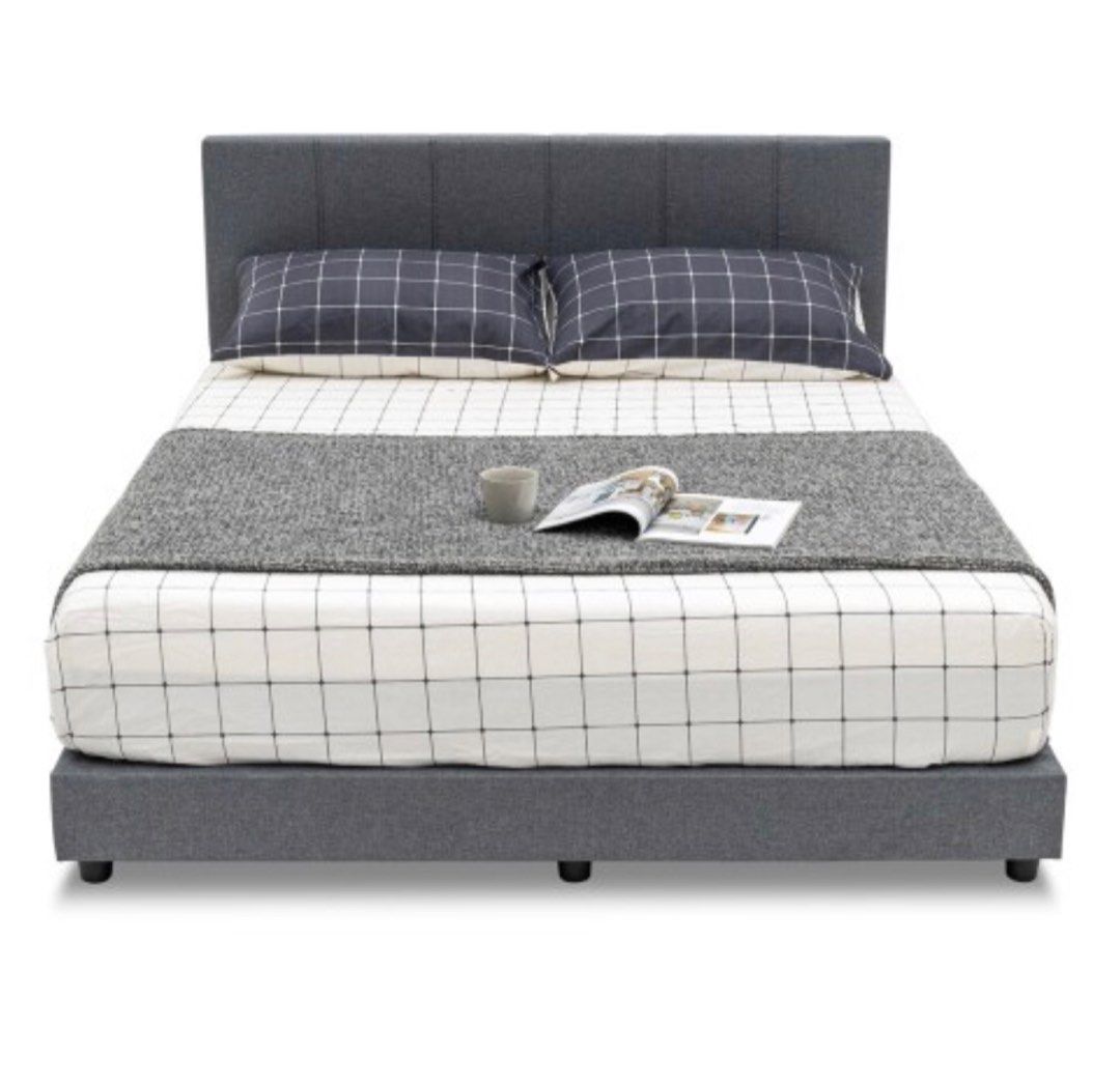 Mattress and frame queen size, Furniture & Home Living, Furniture, Bed