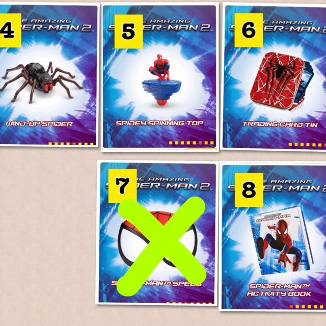 The amazing spider man 2 mcdonald's online