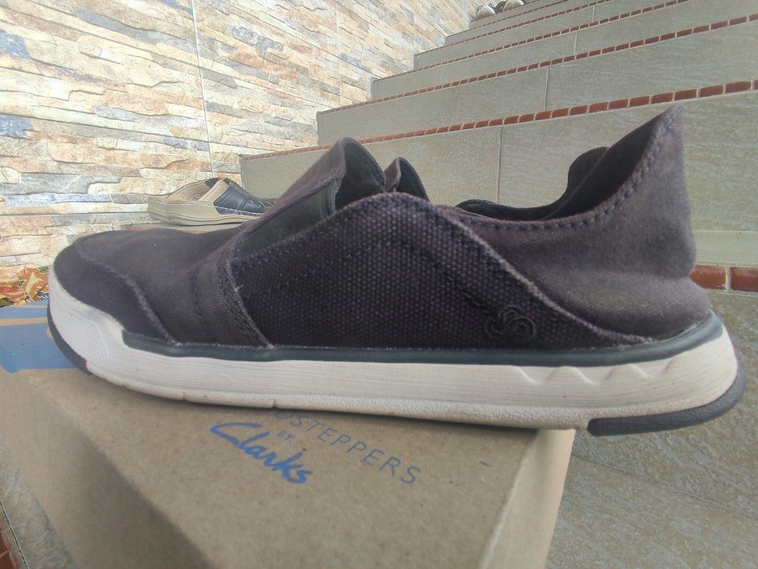 Men s Clarks Cloudsteppers Step Isle Row Sand Canvas