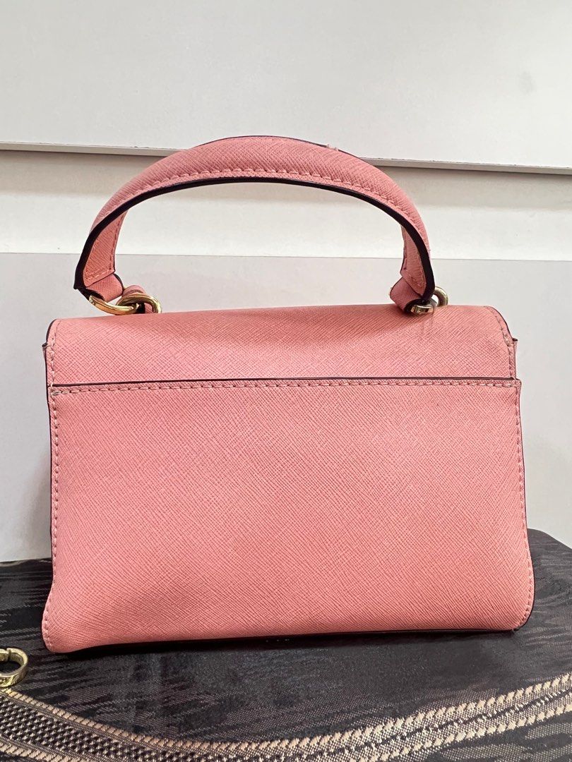 MICHAEL KORS Ava Pink Mauve Leather Crossbody Handbag Shoulder bag