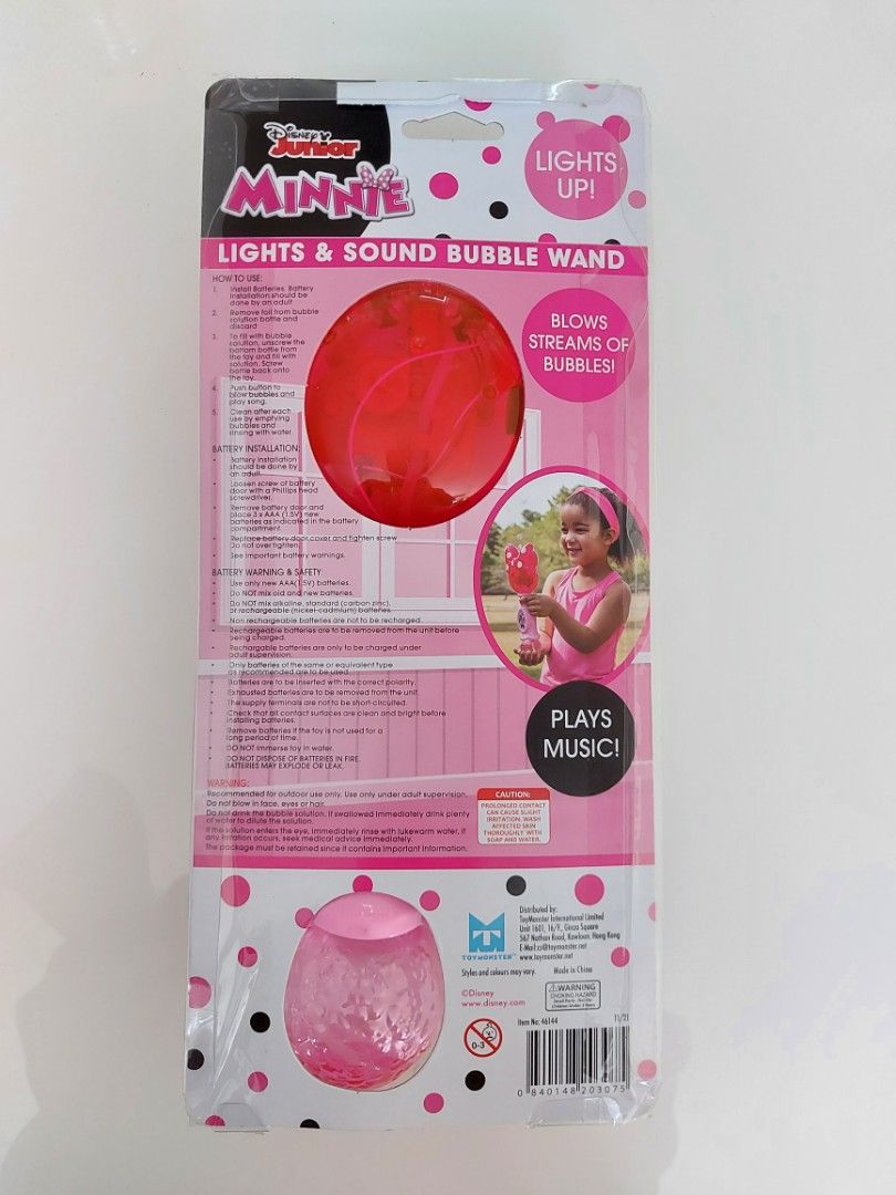 Minnie light and sound bubble wand cheap