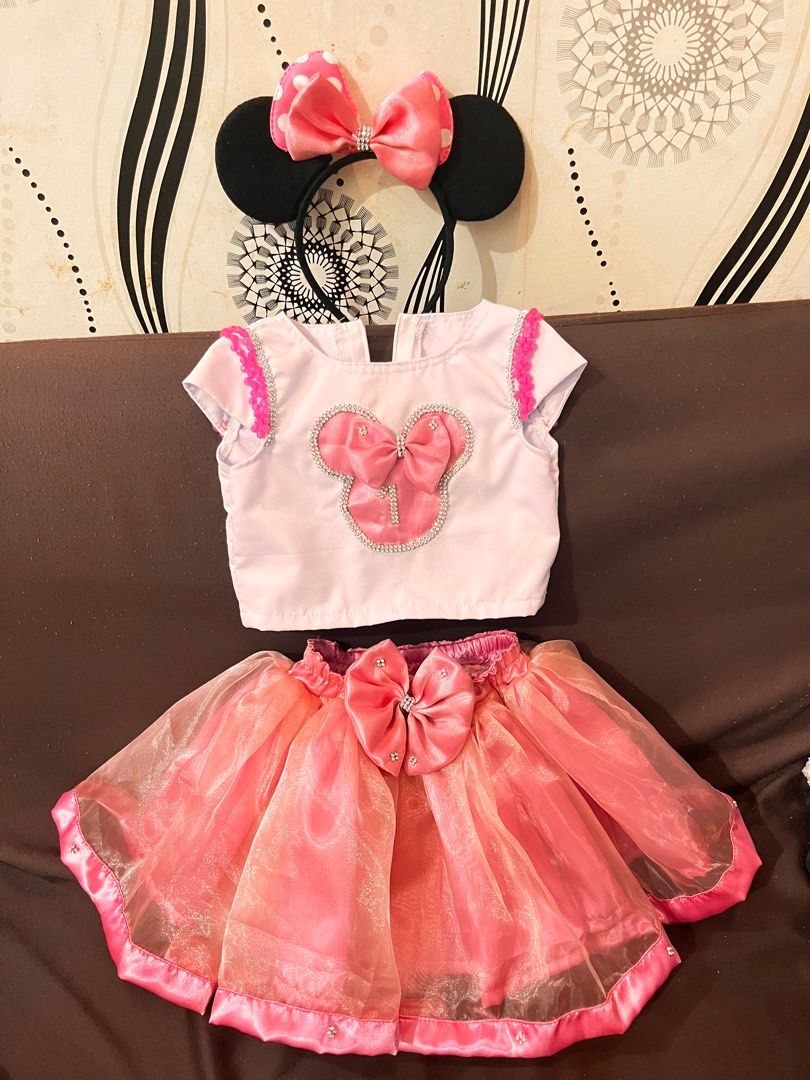 2nd Birthday Minnie Outfit, 2nd Birthday Outfit With Pink Tutu –  funmunchkins