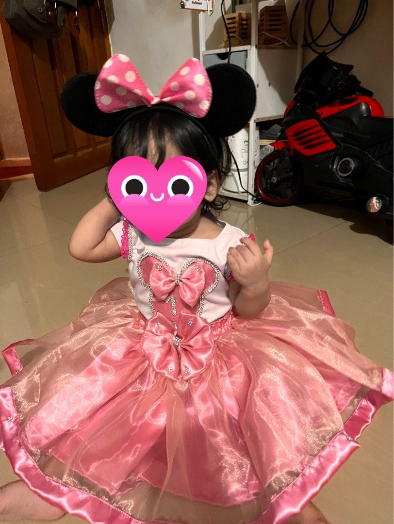 Minnie Mouse Birthday Dress, Babies & Kids, Babies & Kids Fashion on  Carousell