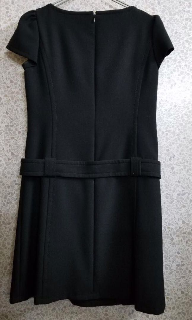 二手M's gracy 黑色連身短袖洋裝（38號）, 她的時尚, 連身裙& 套裝, 連