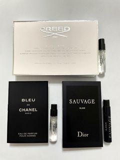 Must Try Perfumes for Men Samples Set Creed Aventus Bleu De Chanel Edp Dior Sauvage Elixir