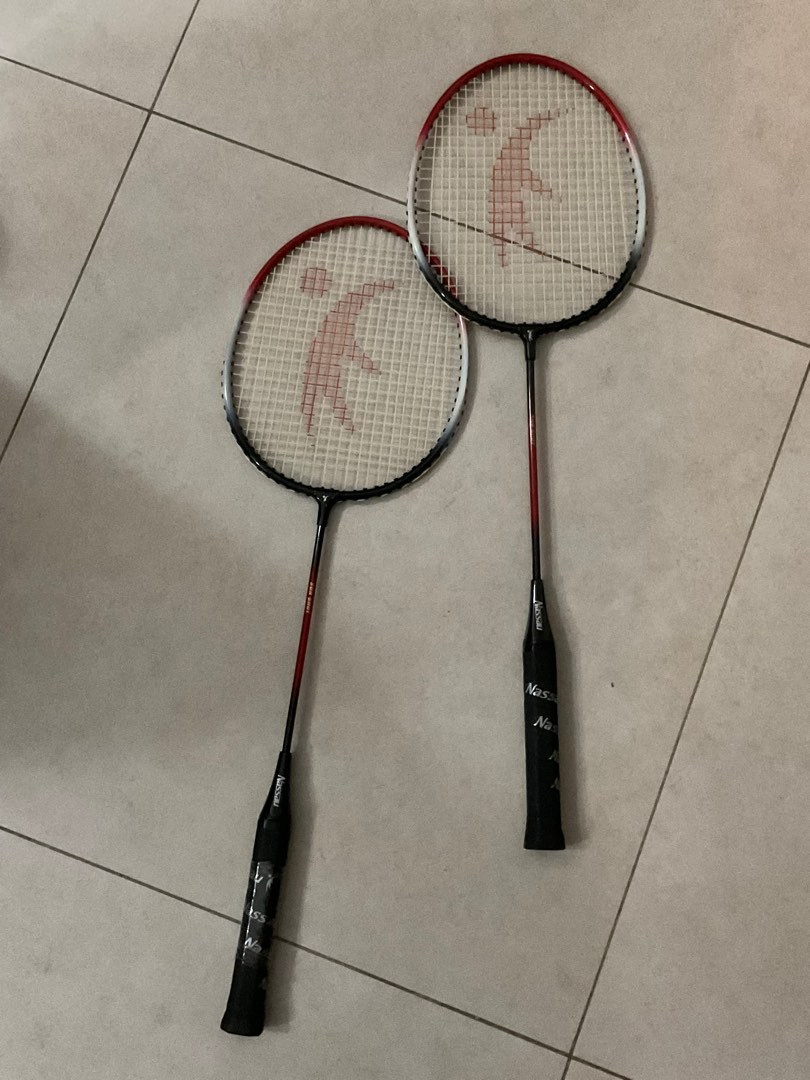 Nassau badminton racket (2 rackets), Sports Equipment, Sports & Games