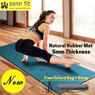 Natural Rubber Yoga Mat Antiskid Pu Hot Yoga Mat 5mm Body Position Line