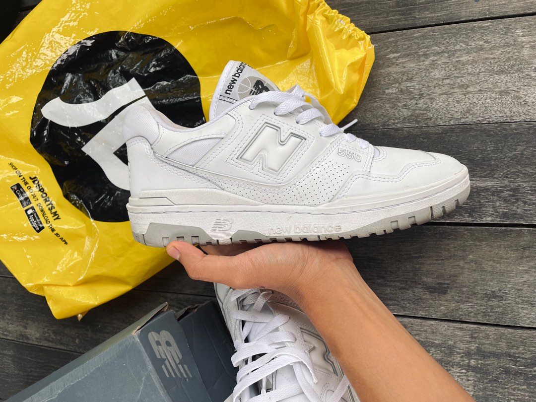 NEW BALANCE 550 WHITE Men s Fashion Footwear Sneakers on Carousell