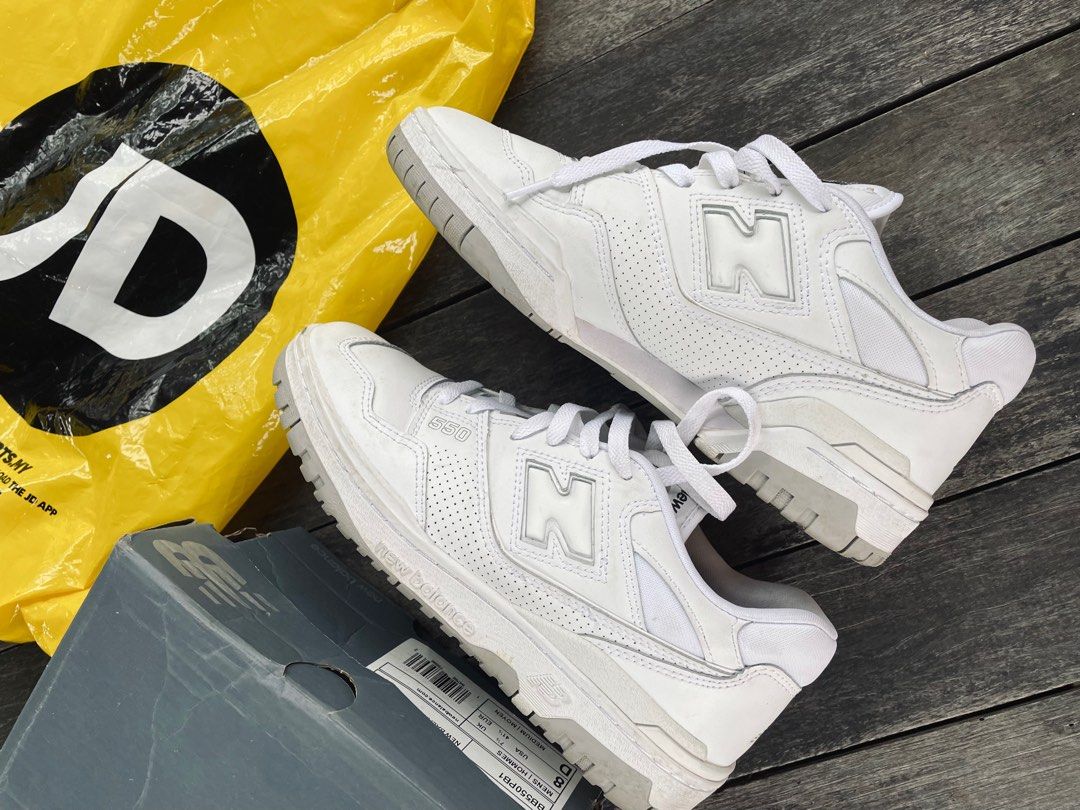 NEW BALANCE 550 WHITE Men s Fashion Footwear Sneakers on Carousell