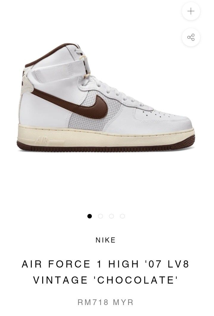 Nike Air Force 1 High LV8 Vintage Chocolate DM0209-101