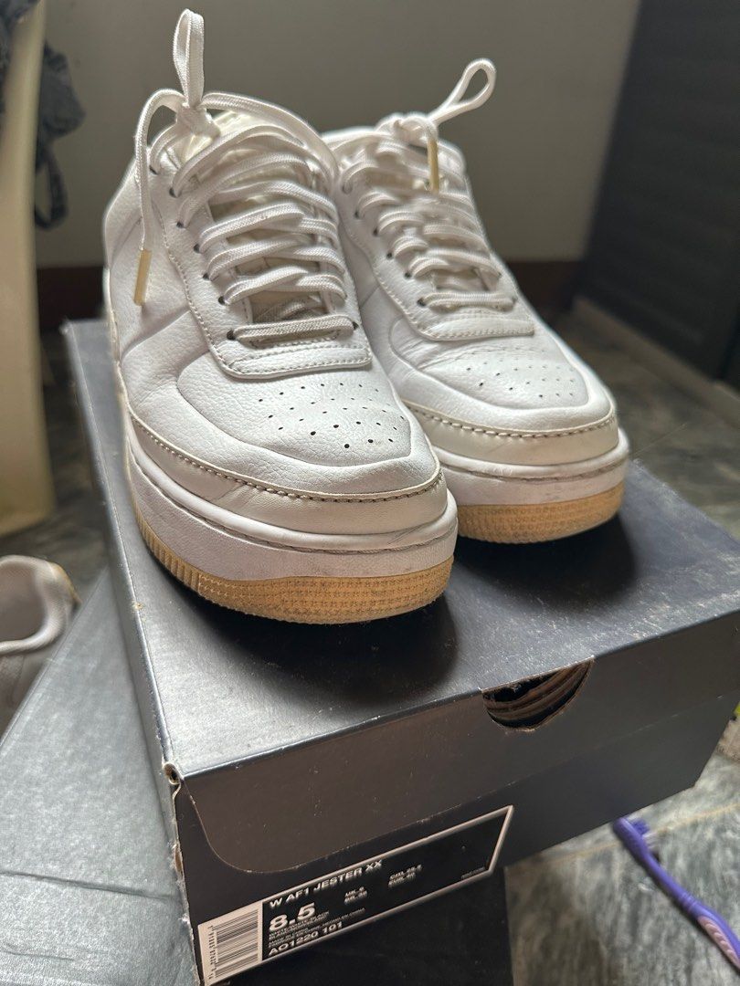 Air force one blanche hot sale jester