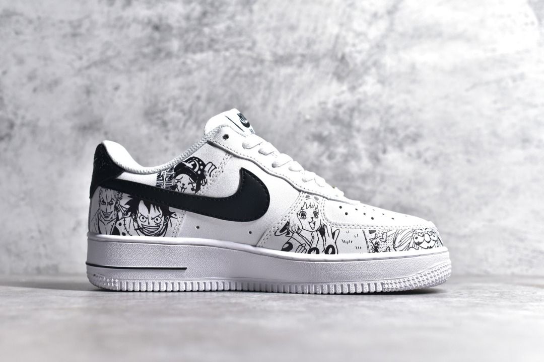 Air force one discount low black and white