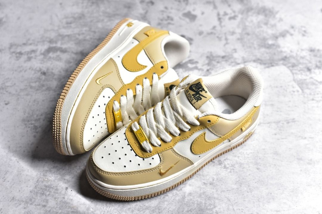 Nike air force 1 white yellow discount