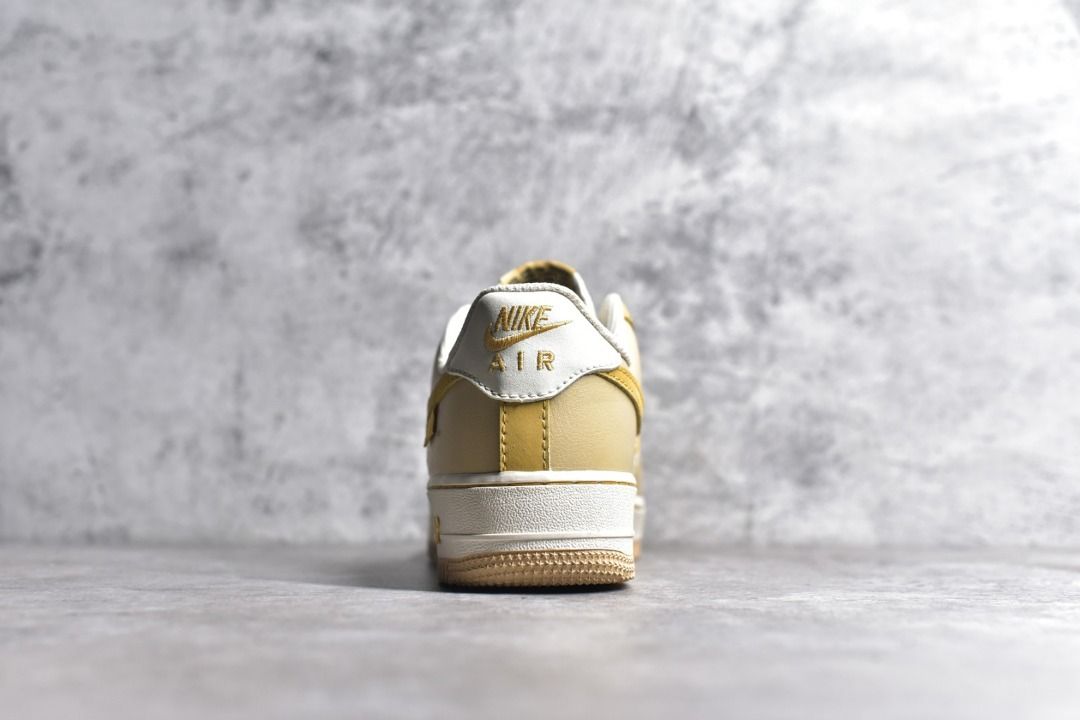 NIKE Air Force 1 low White Yellow shoes Women s Fashion Footwear