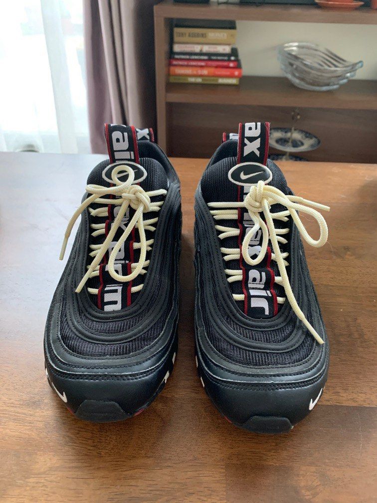 Nike air max 97 black/white/varsity red shop