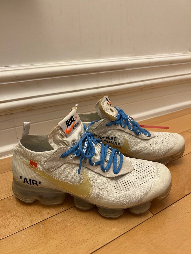 vapormax off white 2018 blue laces