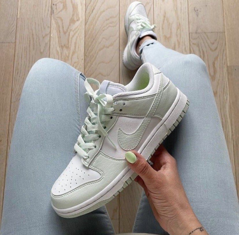 NIKE DUNK LOW NEXT NATURE WHITE MINT (UK6), Women's Fashion ...