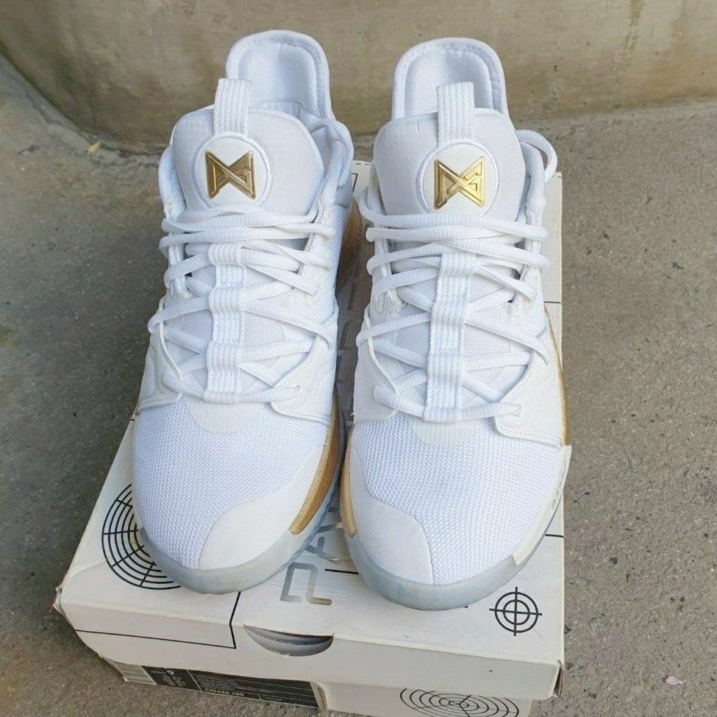 Nike pg 3 all white shop