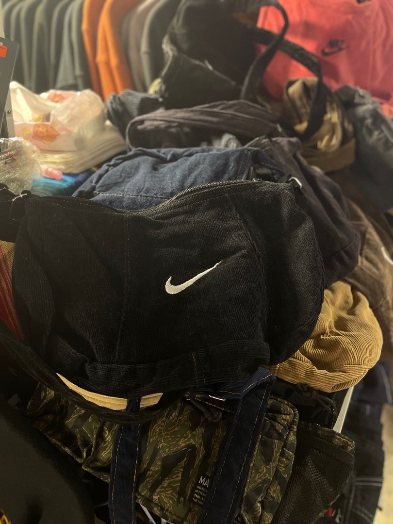 reworked nike bag