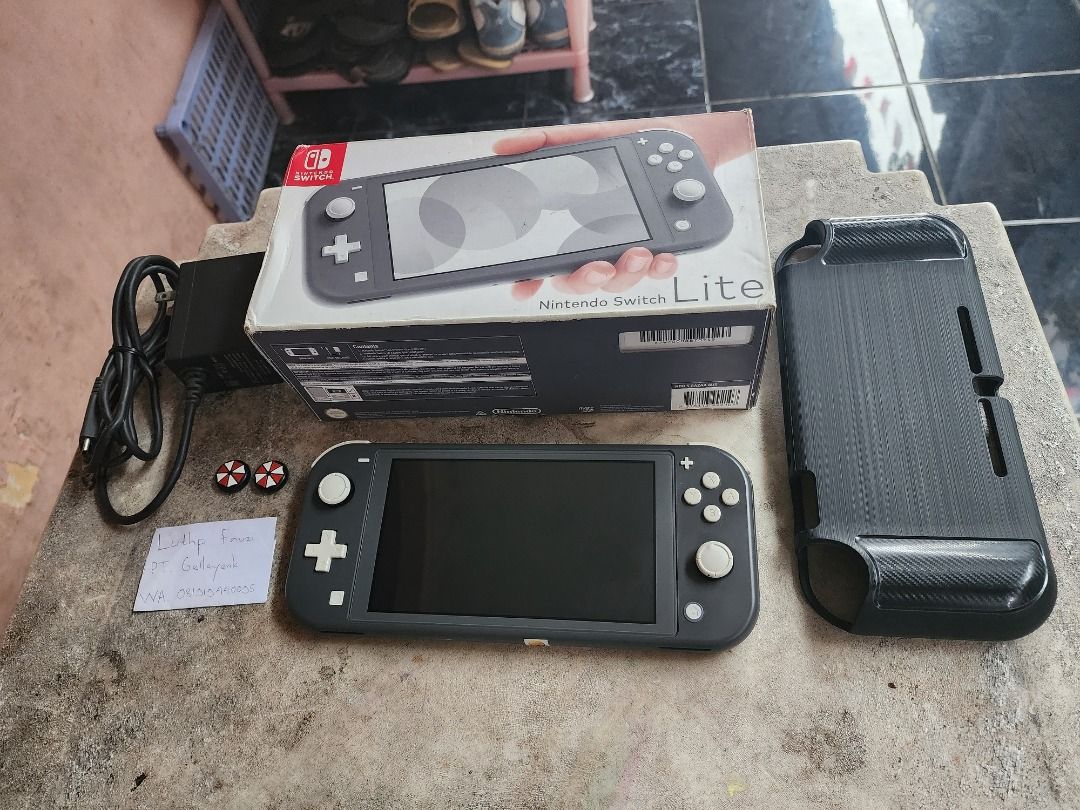 Nintendo Switch Lite CFW Atmos Grey Fullset 128GB 01, Video Game ...