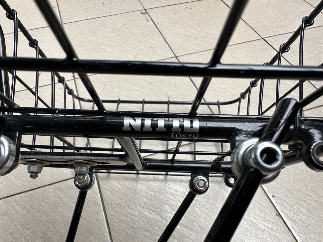 NITTO M-1B front rack (black) + WALD 139 basket (black) - GRAVEL BIKE