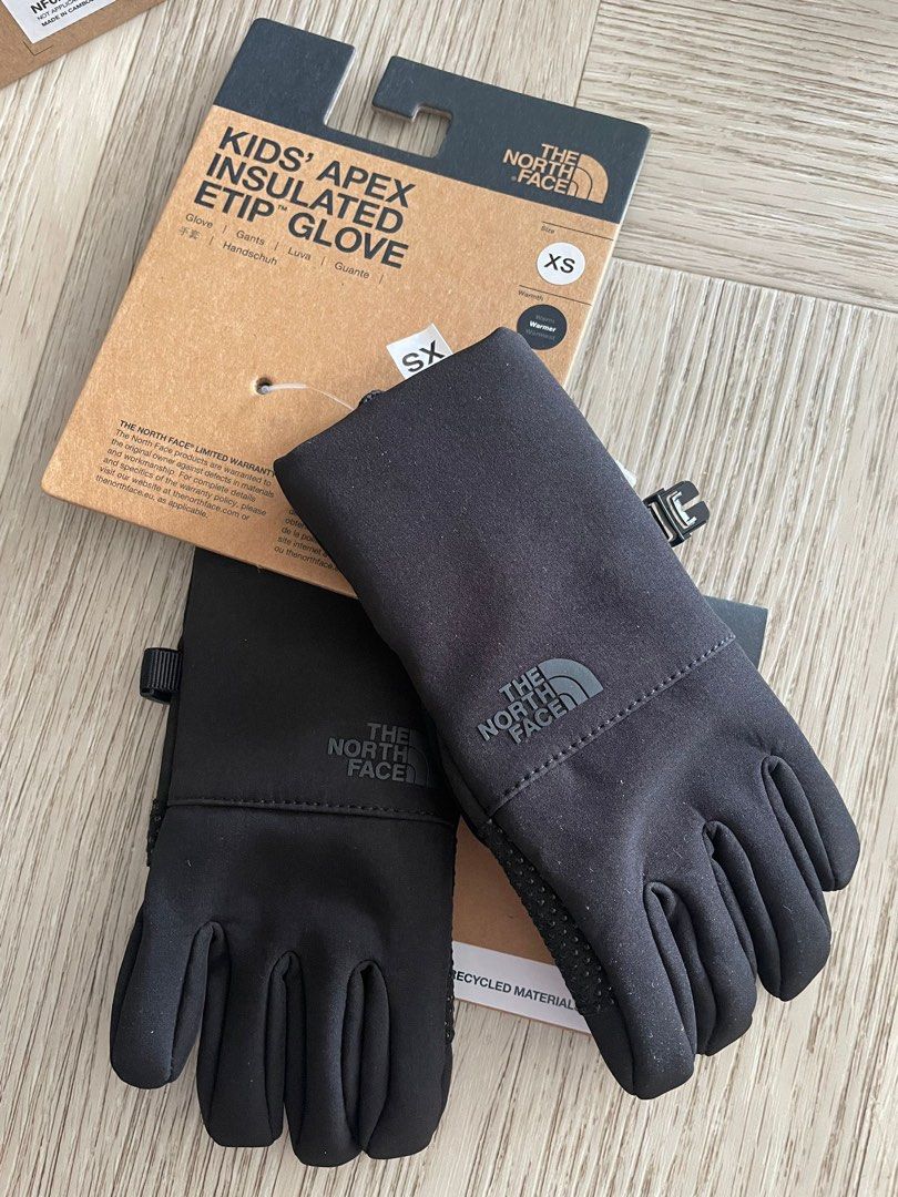 North Face kids apex insulated etip gloves, Babies & Kids, Babies & Kids  Fashion on Carousell