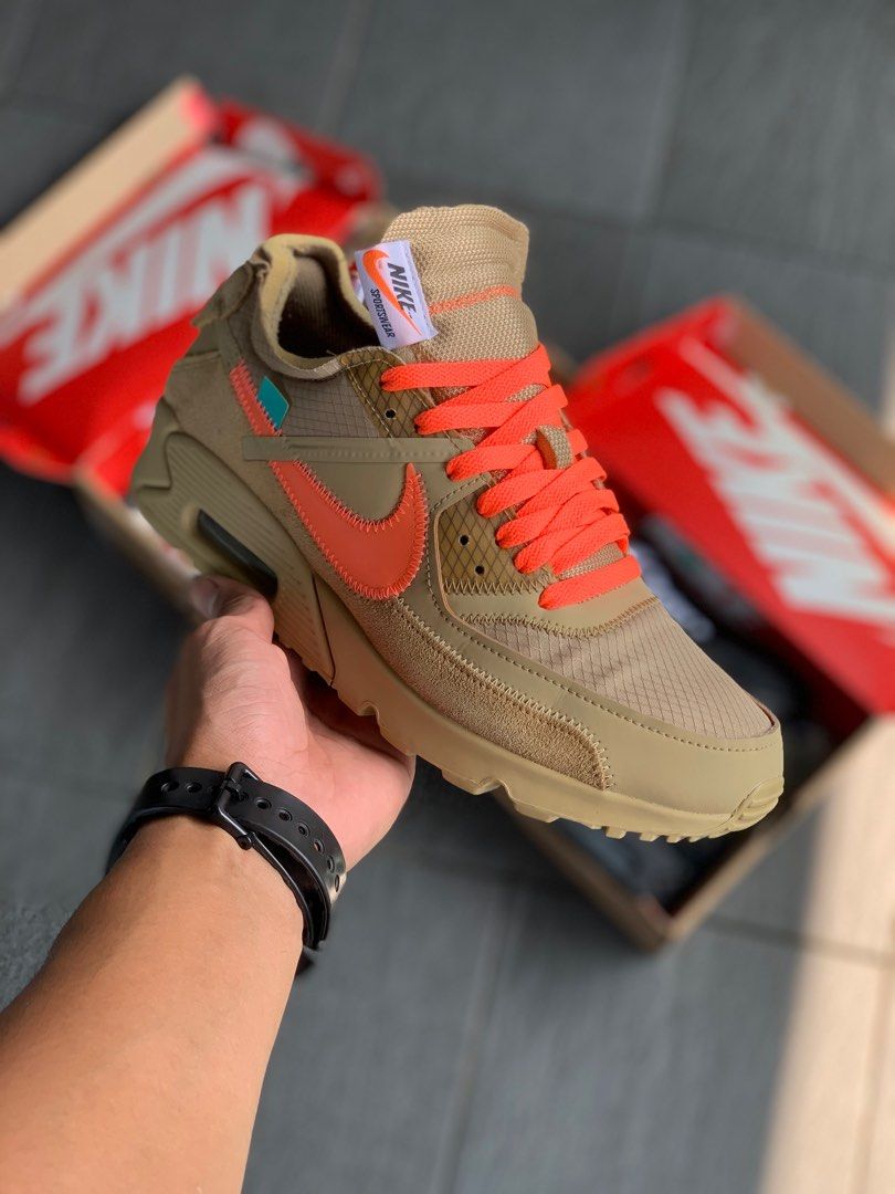 OFF WHITE NIKE AIR MAX 90 Desert Ore