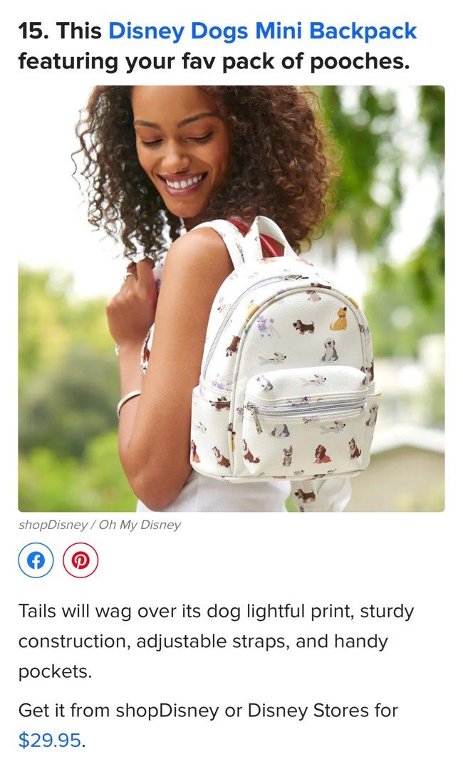 Oh my disney dog backpack 2025