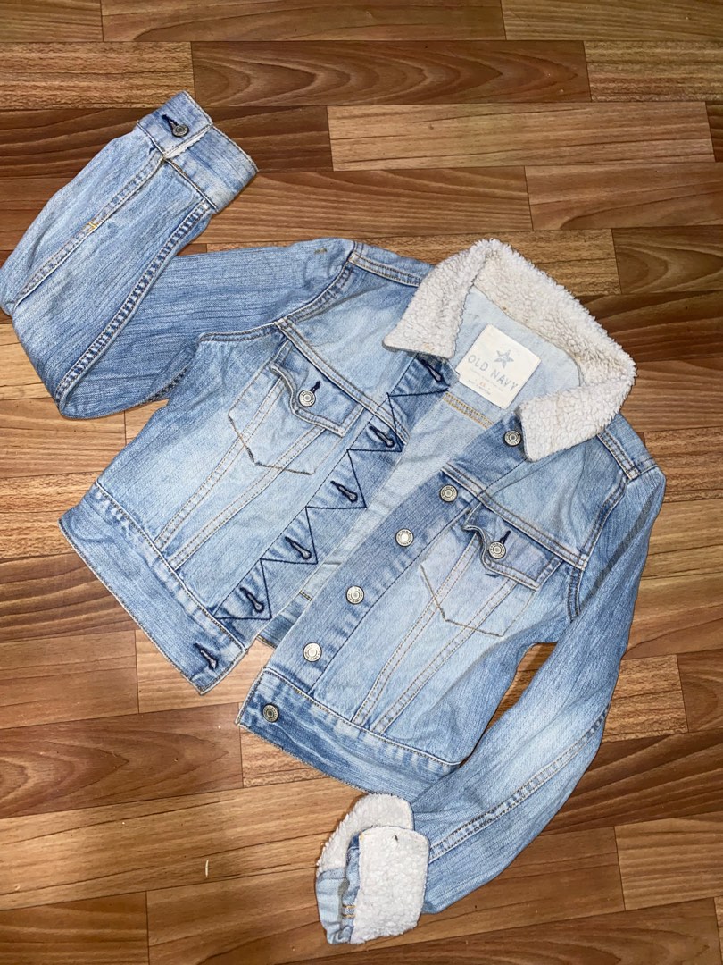 Old navy sherpa discount denim
