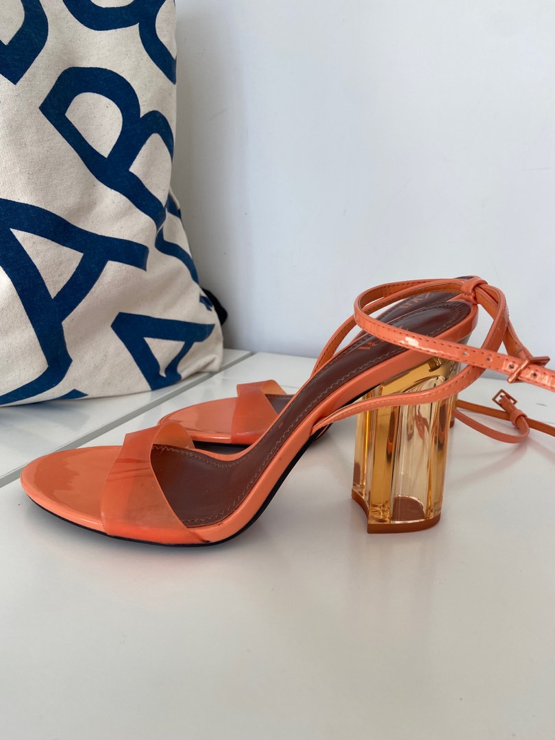 Orange heels size 9 shop