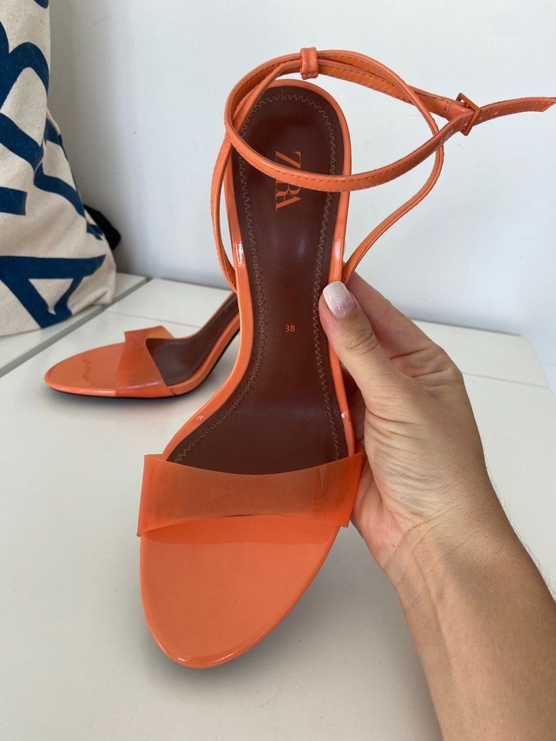 Orange heels deals size 9