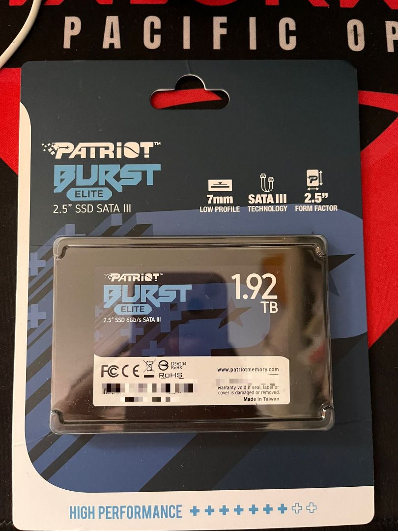 Patriot Memory SSD 120GB Burst Elite SATA3 内蔵2.5インチ