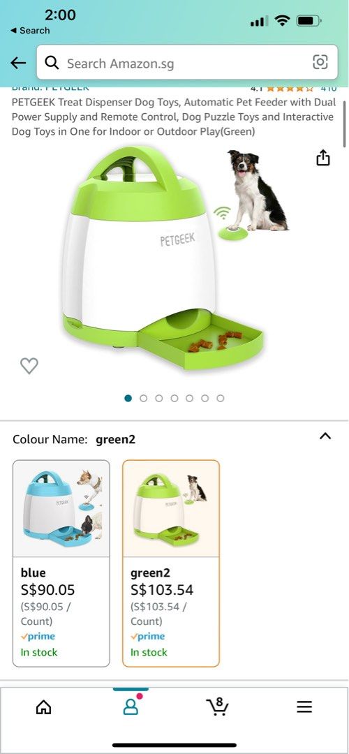 Pet Supplies : PETGEEK Treat Dispenser Dog Toys, Automatic Pet Feeder with  Dual Power Supply and Remote Control, Dog Puzzle Toys and Interactive Dog  Toys in One for Indoor or Outdoor Play(Green) 